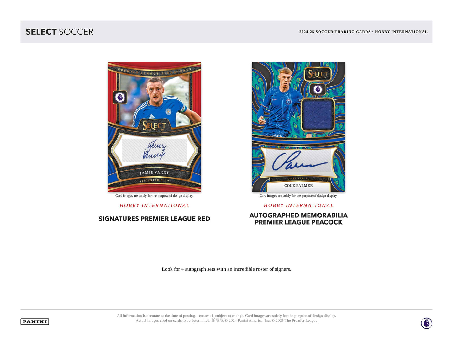 Panini EPL Premier League Soccer International 2024 Case