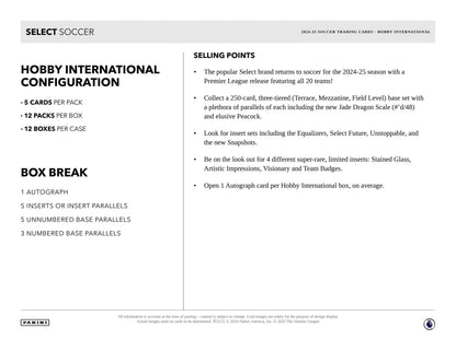 Panini EPL Premier League Soccer International 2024 Case