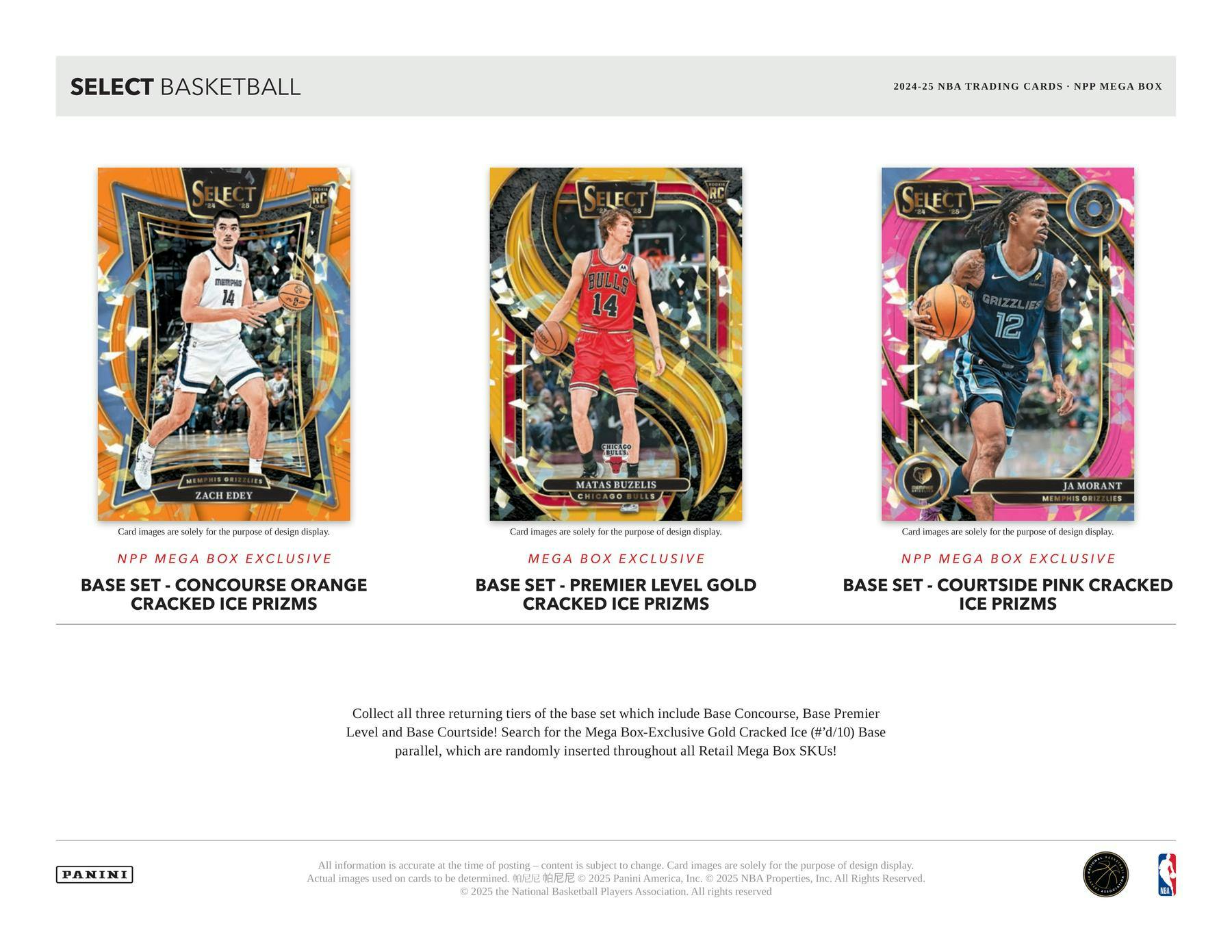 Panini Select Basketball Cracked Ice 2024/25 Retail Mega Box - gallery image 4