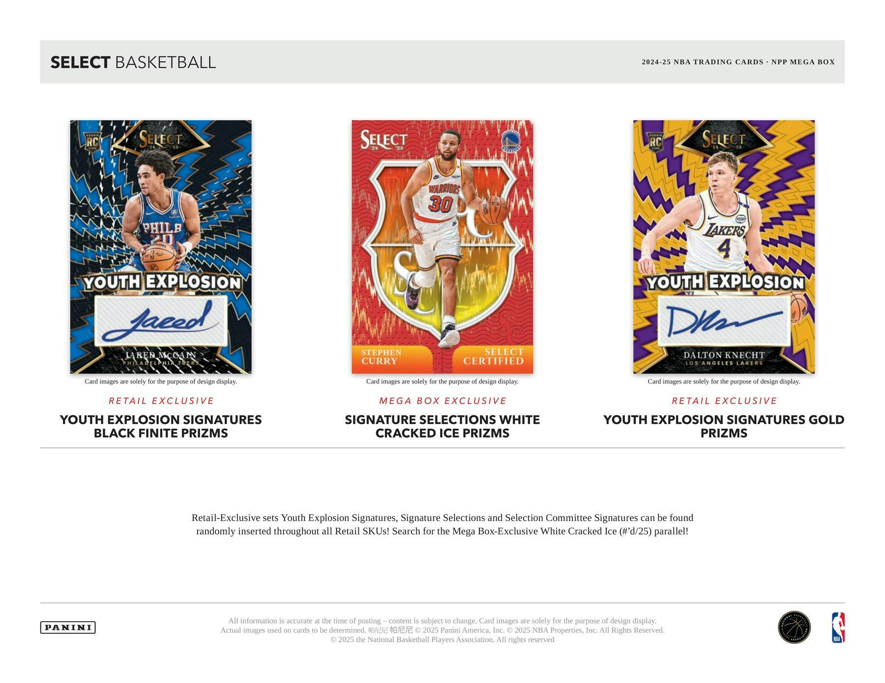 Panini Select Basketball Cracked Ice 2024/25 Retail Mega Box - gallery image 5