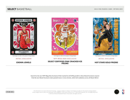 Panini Select Basketball Cracked Ice 2024/25 Retail Mega Box - gallery image 6