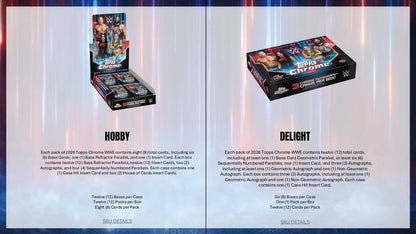 2026 Topps Chrome WWE Breakers Delight Hobby Box - Pre order