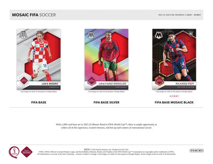 2021/22 Panini Mosaic Road to FIFA World Cup Soccer Hobby Box