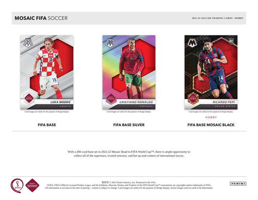 2021/22 Panini Mosaic Road to FIFA World Cup Soccer Hobby Box