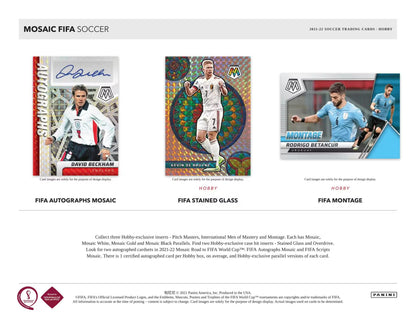 2021/22 Panini Mosaic Road to FIFA World Cup Soccer Hobby Box