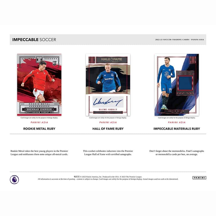 Panini Impeccable Soccer 2022/23 TMALL Hobby Box