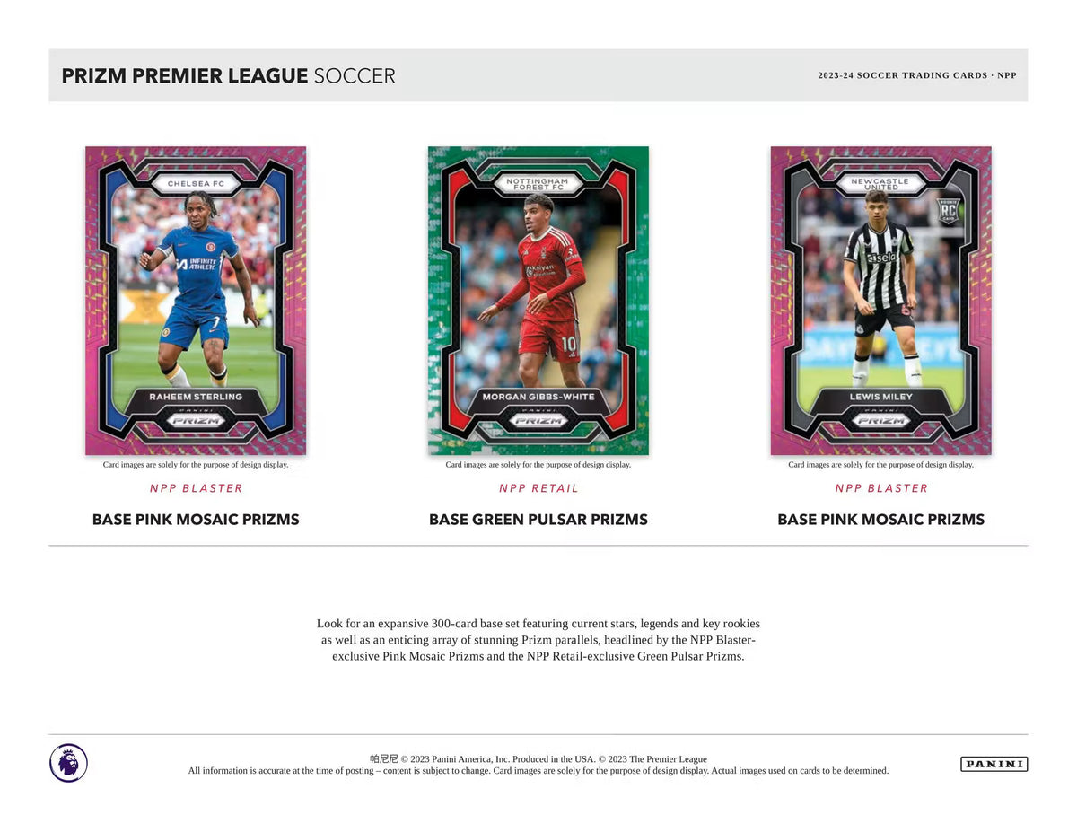 Panini Prizm Premier League Soccer 2023/24 – base card parallel previews
