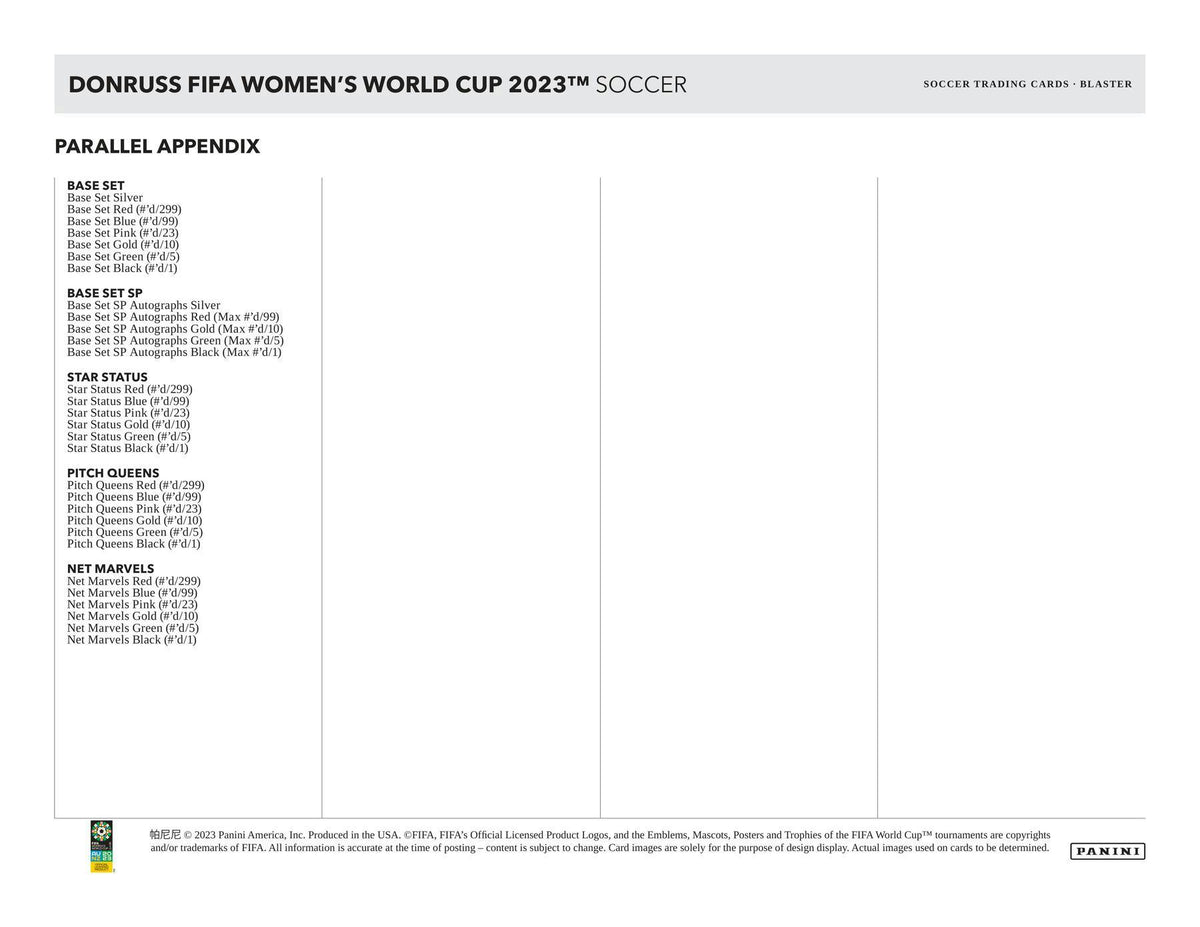 2023 Panini Donruss Soccer FIFA Women's World Cup Blaster Box - gallery image 9
