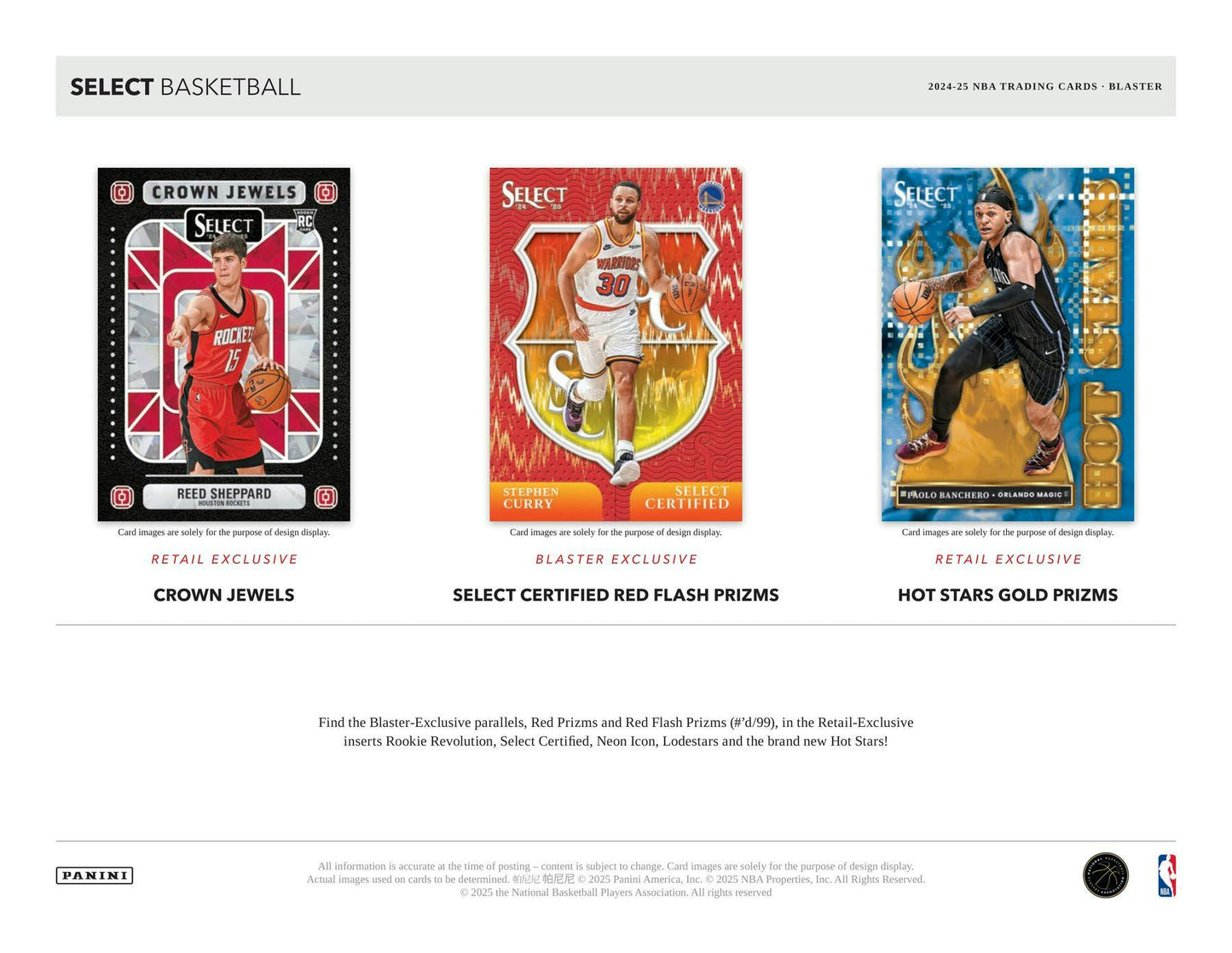 Panini Select Basketball 2024/25 Blaster Box - gallery image 5