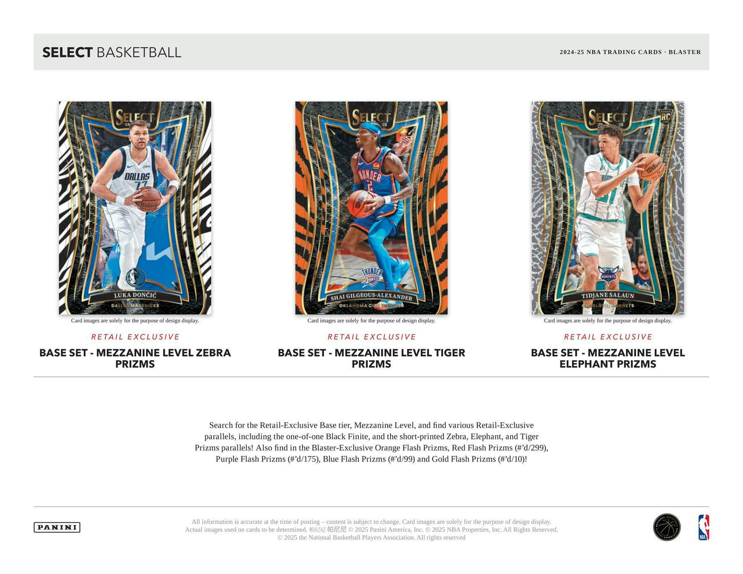 Panini Select Basketball 2024/25 Blaster Box - gallery image 7