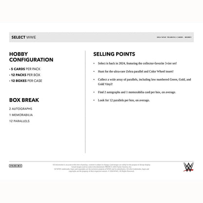 Panini Select WWE 2024 Hobby Case