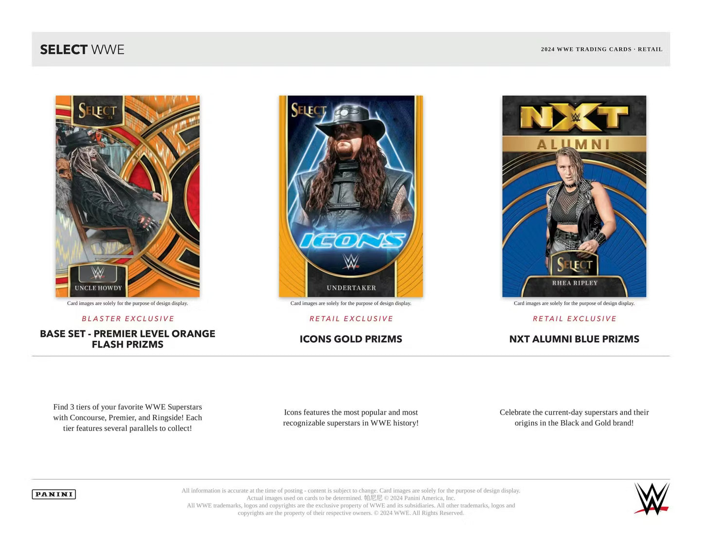 Panini Prizm WWE Blaster Box 2024