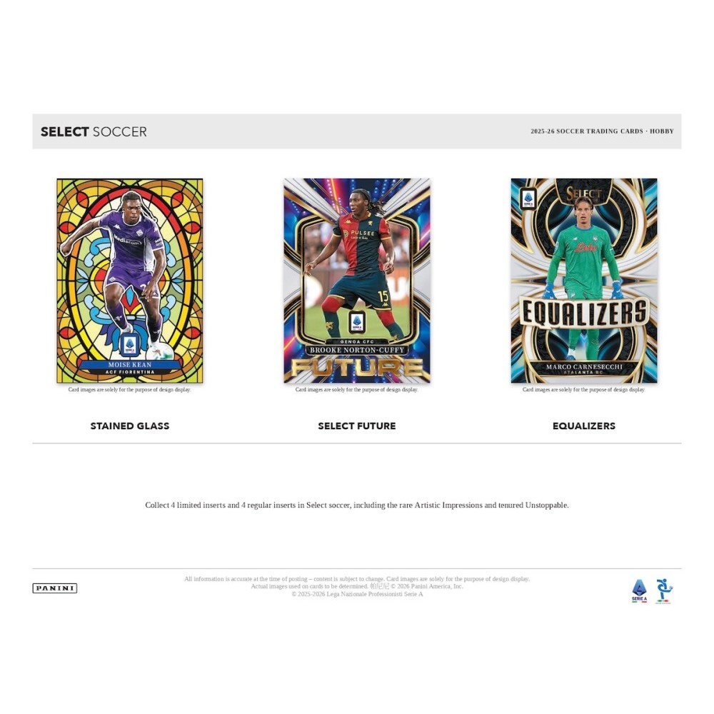 2025-26 Panini Select Serie A Soccer Hobby Box - Pre Order