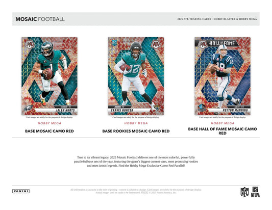 2025 Panini Mosaic Football Hobby Mega Box