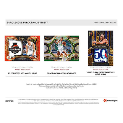 Panini Select EuroLeague Basketball ￼25-26 Hobby Mega Box
