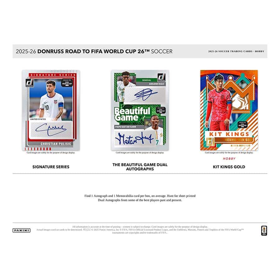 Panini Donruss World Cup Soccer 2025/26 Hobby Box