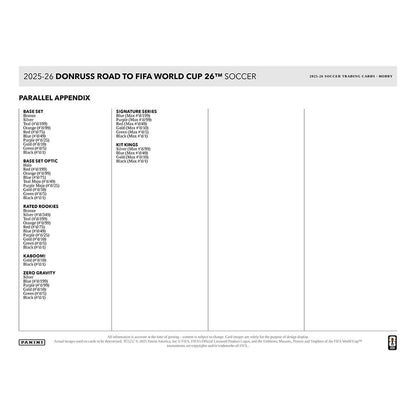 Panini Donruss World Cup Soccer 2025/26 Hobby Box