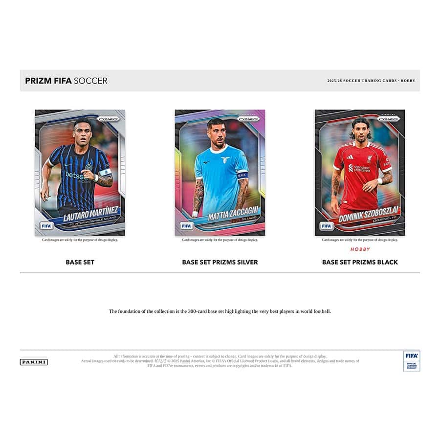 Panini Prizm Trading Card Box 2025/26 Hobby Case