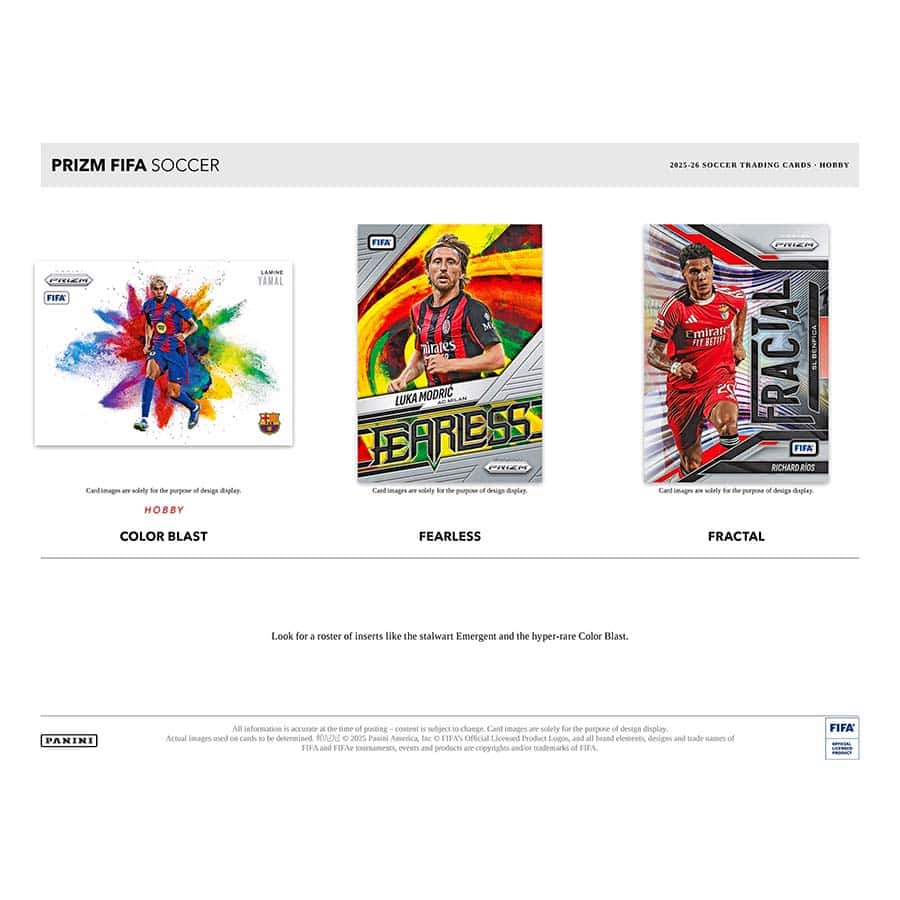 Panini Prizm Trading Card Box 2025/26 Hobby Case