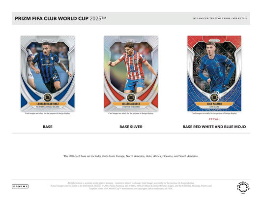 2025 Panini Prizm FIFA Club World Cup Soccer Mega 20-Box Case