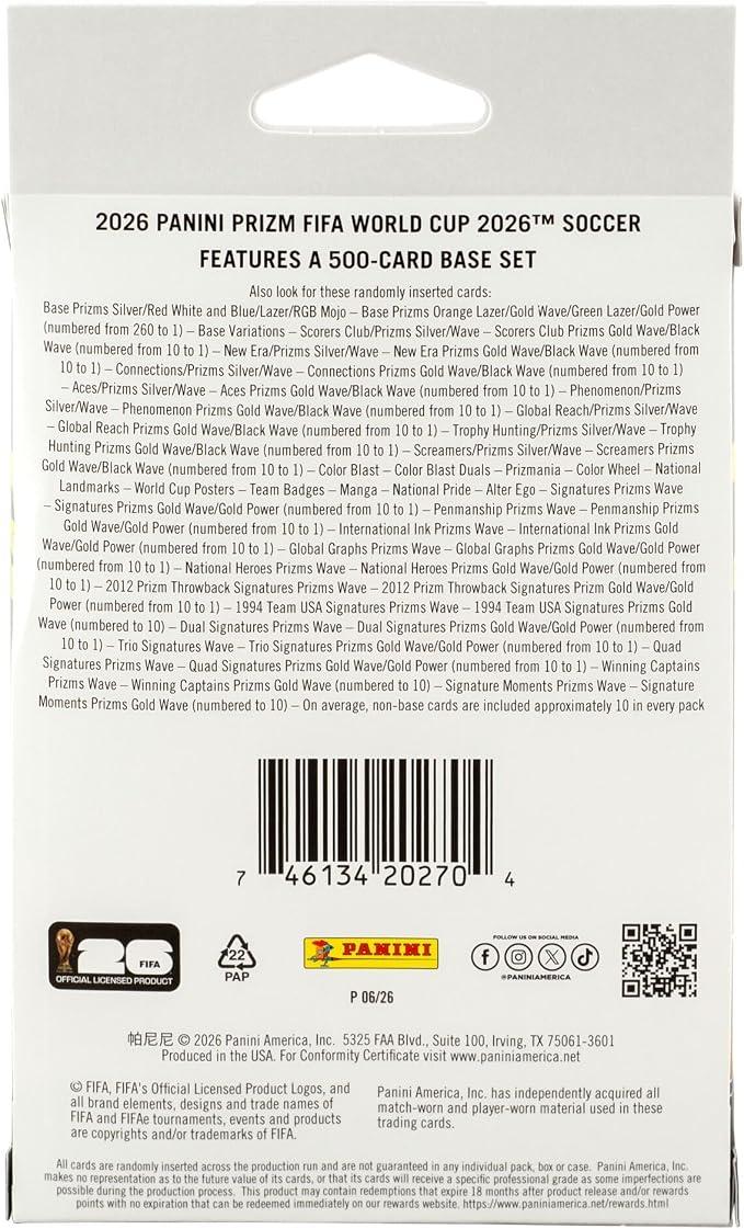 2026 Panini Prizm FIFA World Cup Soccer Hanger Box - image 2