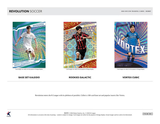 Panini Revolution K League Soccer 2026 – sample cards and inserts