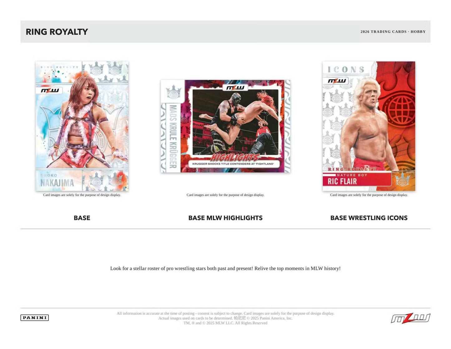 Panini Ring Royalty Major League Wrestling 2026 Hobby Box