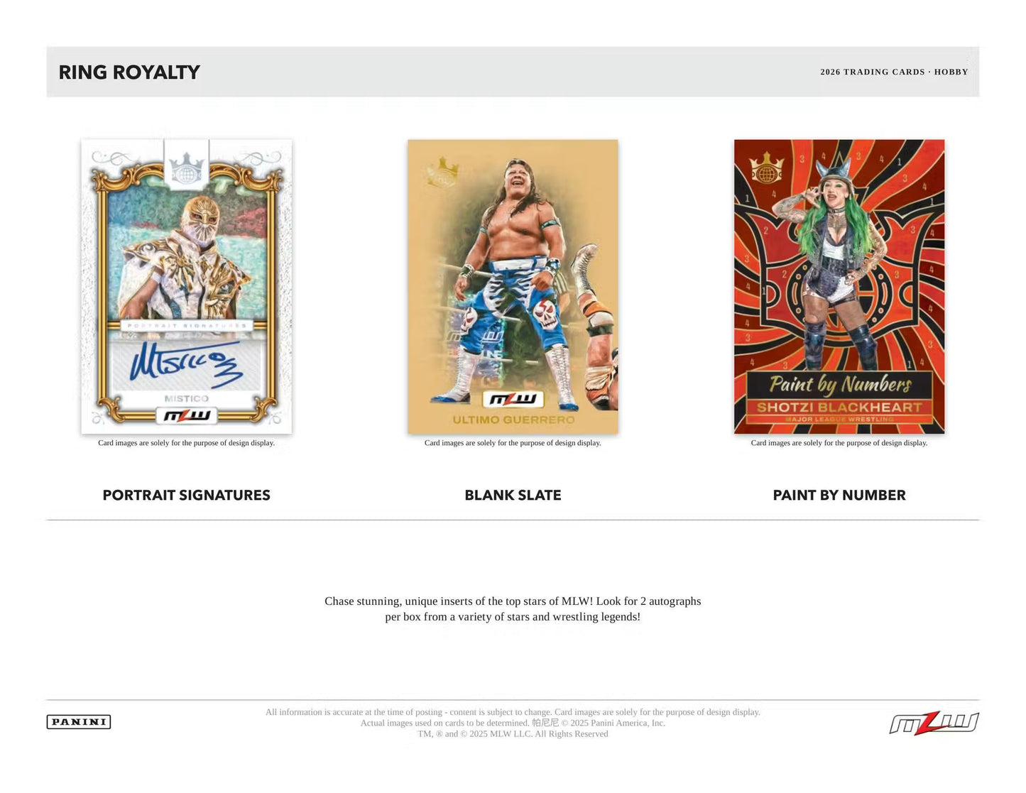 Panini Ring Royalty Major League Wrestling 2026 Hobby Box