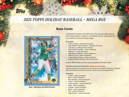 Topps Holiday Baseball MLB 2025 Mega Box