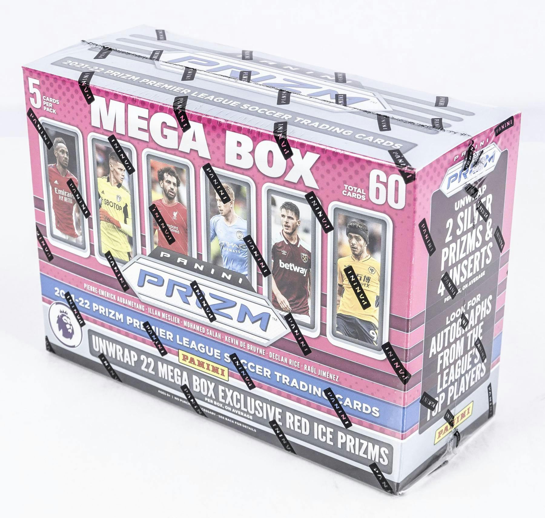 2021/22 Panini Prizm Premier League EPL Soccer Mega Box (Red Ice Prizms!) - gallery image 2