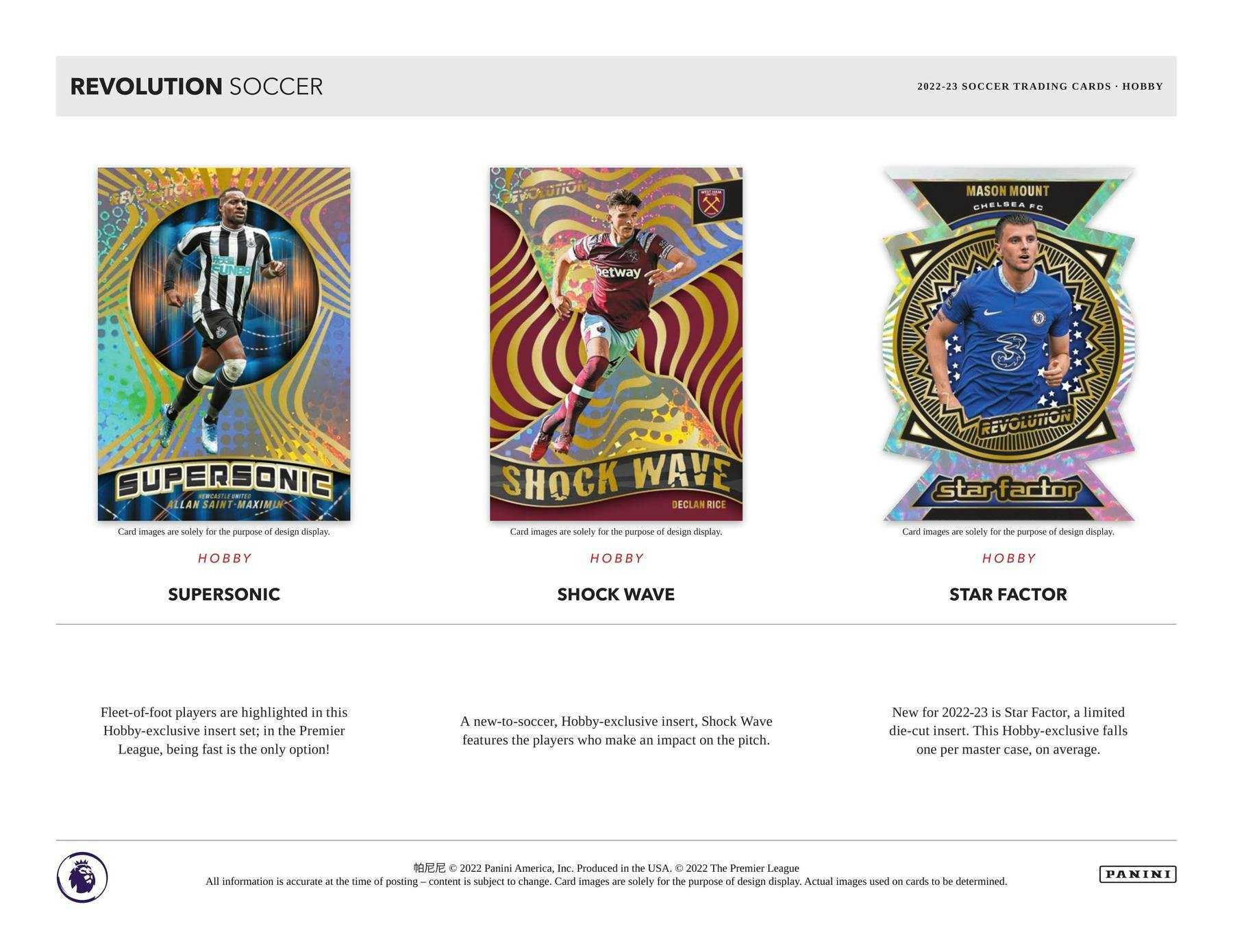 2022/23 Panini Revolution Premier League EPL Soccer Hobby Box - gallery image 5