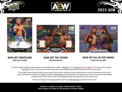 2023 Upper Deck All Elite Wrestling AEW Hobby Box - gallery image 5