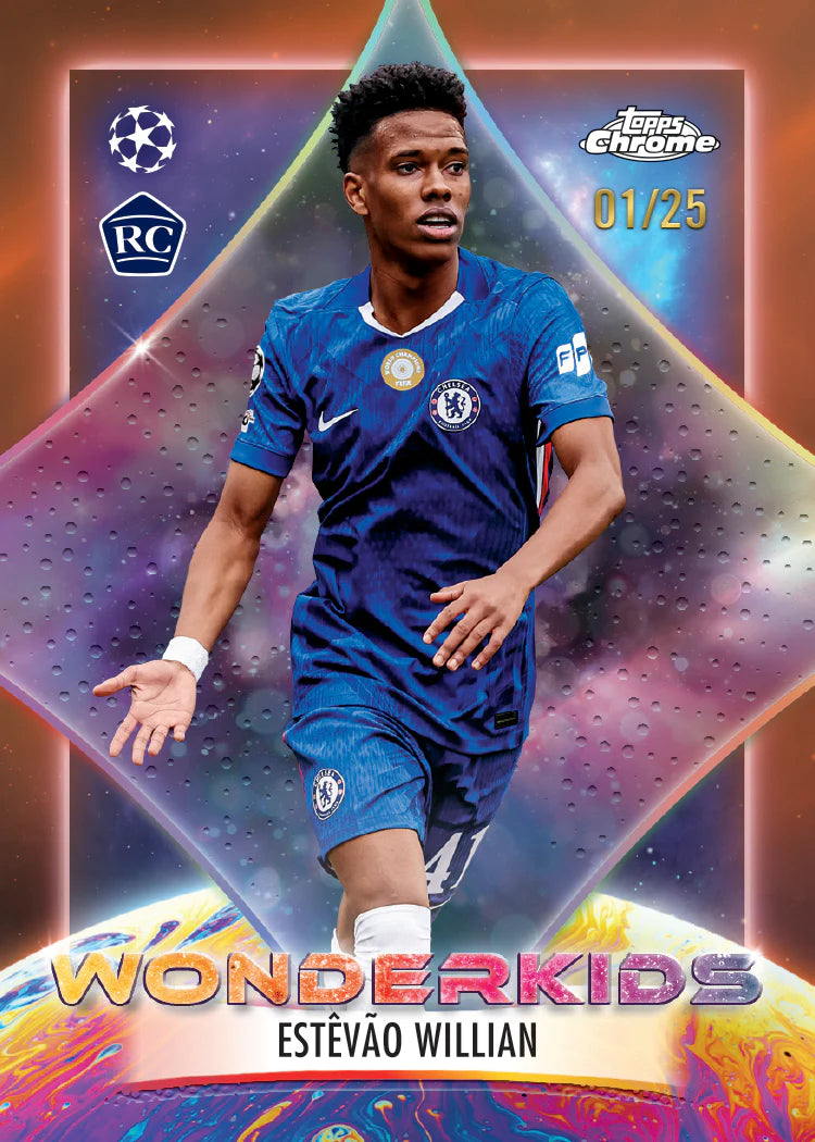 Topps Chrome UEFA Club Competitions Soccer 2025/26 Jumbo Box