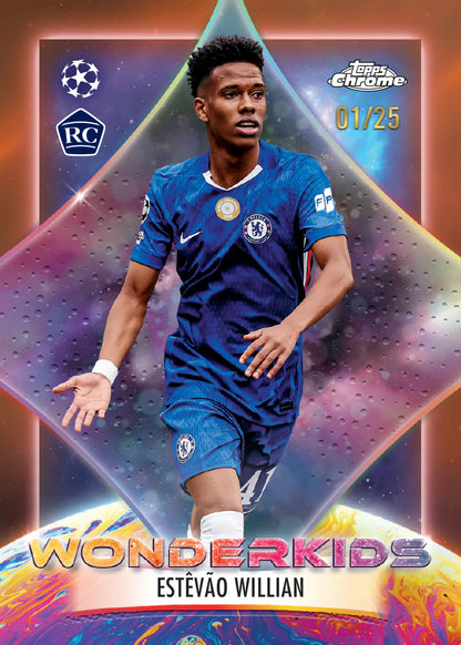 Topps Chrome UEFA Club Competitions Soccer 2025/26 Jumbo Box