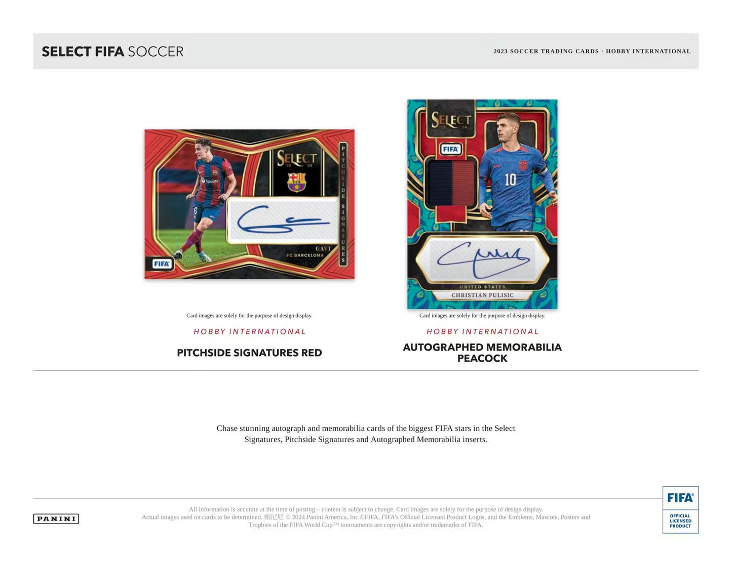 Panini Select FIFA Soccer 2023/24 International Hobby Box
