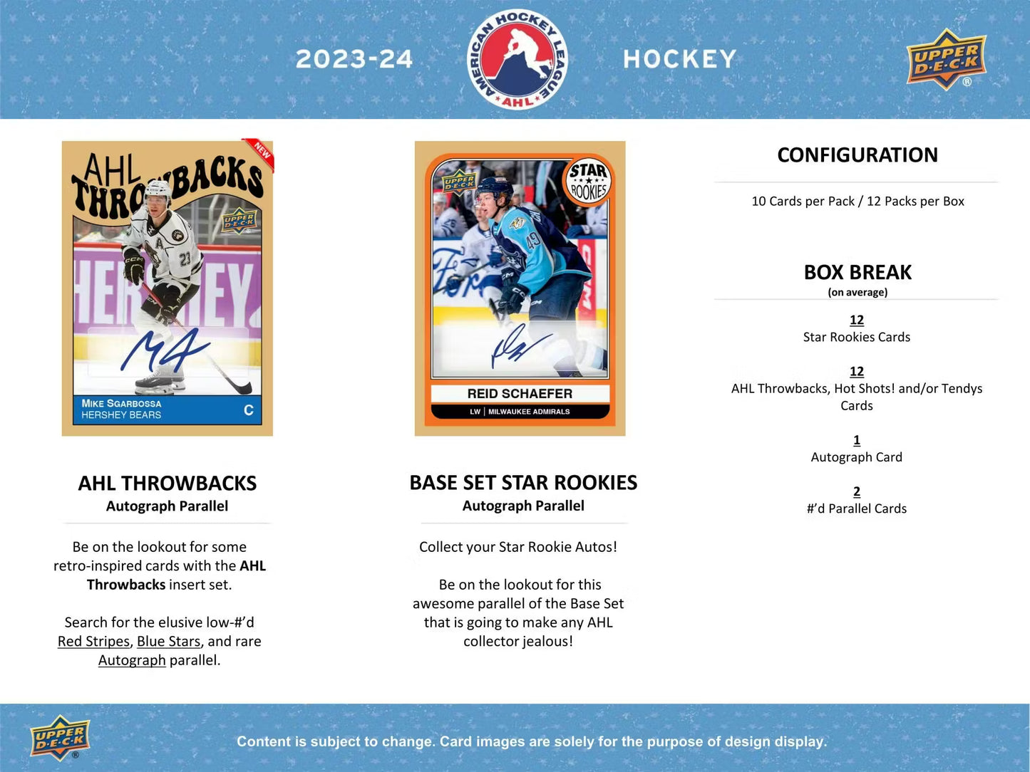 Upper Deck AHL 2023/24 Hobby Box