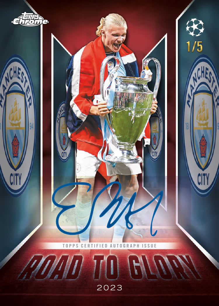 Topps Chrome UEFA Club Competitions Soccer 2025/26 Jumbo Box
