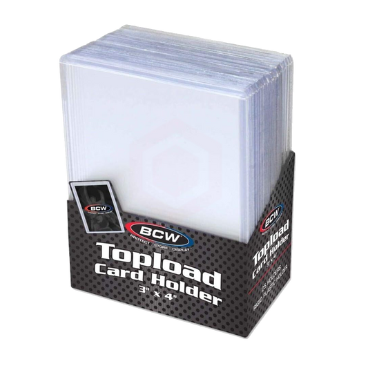 BCW Top Loaders 3x4 Standard Trading Card Toploader 25 Pack