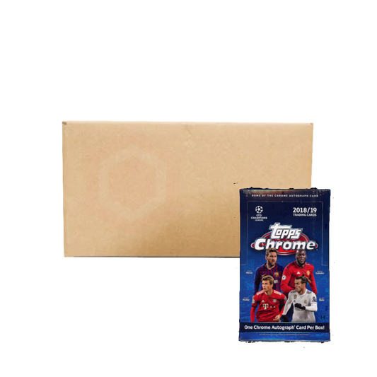 2018/19 Topps Chrome UEFA Champions League Soccer Hobby Case