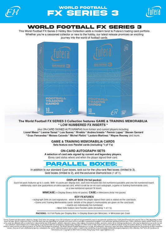 Futera World Football FX Series 3 Hobby Box