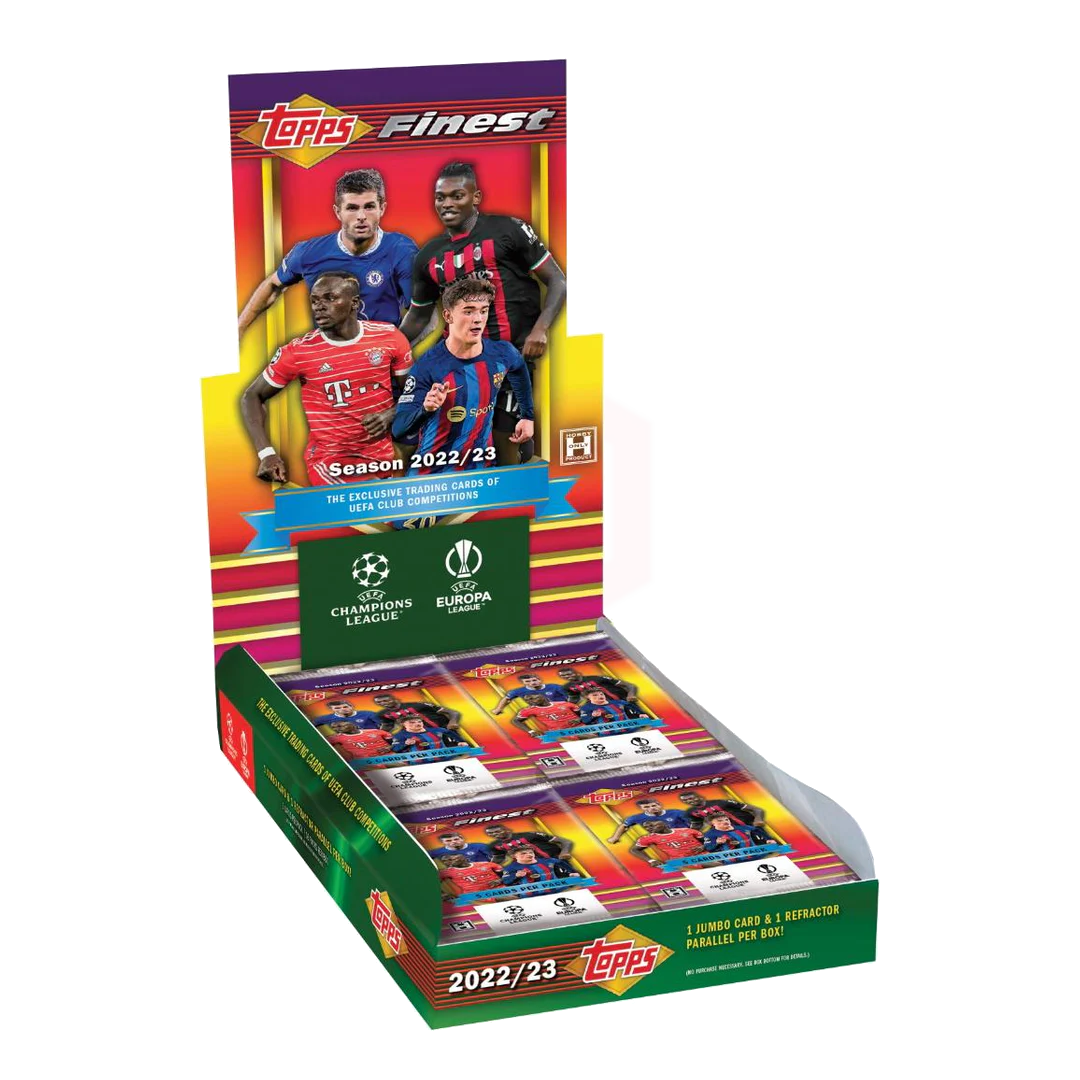 Topps Finest 2022/23 UEFA Club Competitions Hobby 6x Box Case