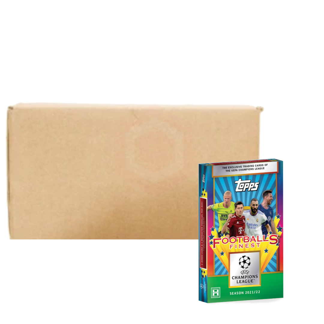 Topps Finest 2021/22 UEFA Club Competitions Hobby 6x Box Case