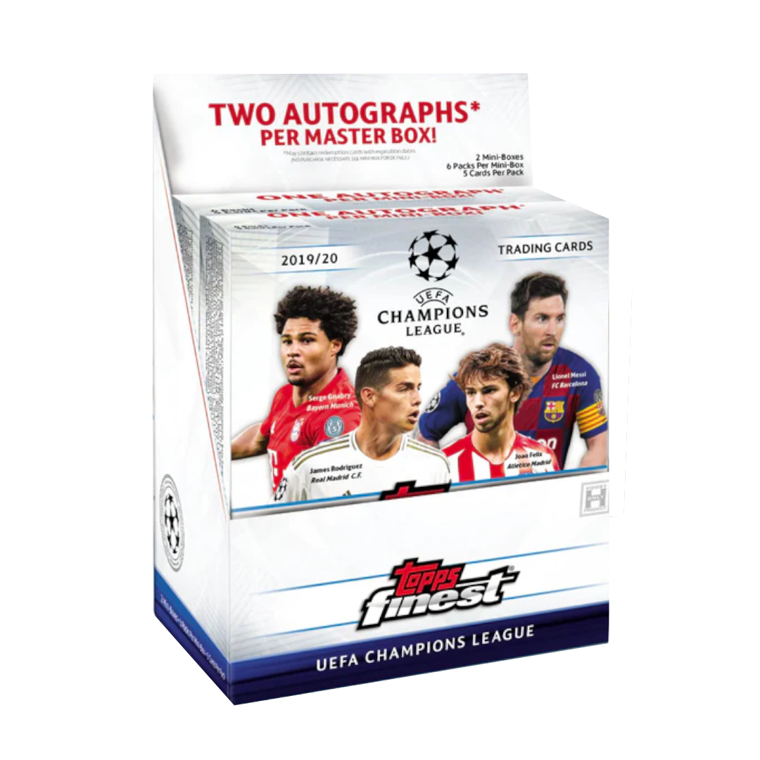 Topps Finest UEFA Champions League Soccer 2019/20 Hobby Box