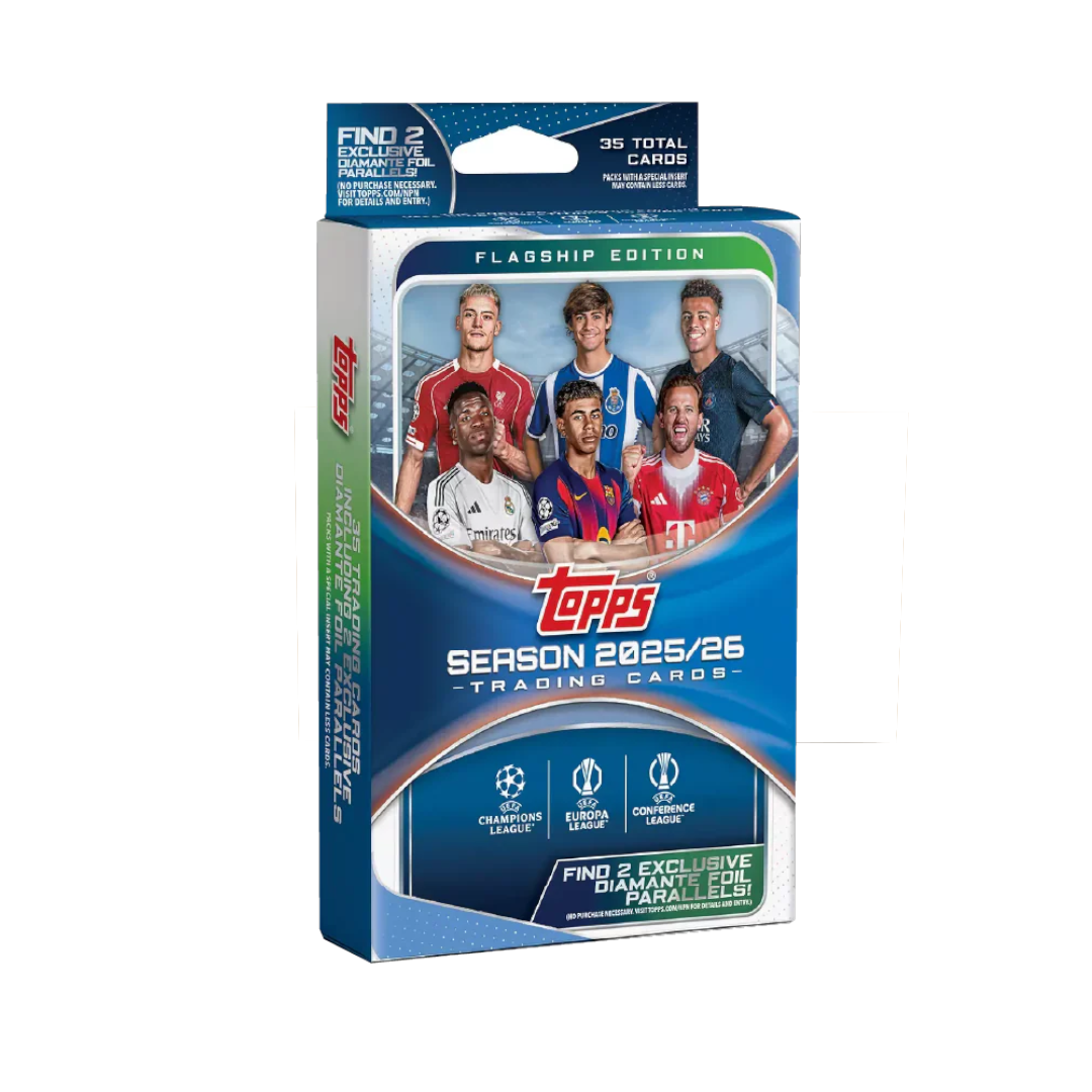 Topps UEFA Club Competitions Soccer 2025/26 Hanger Box