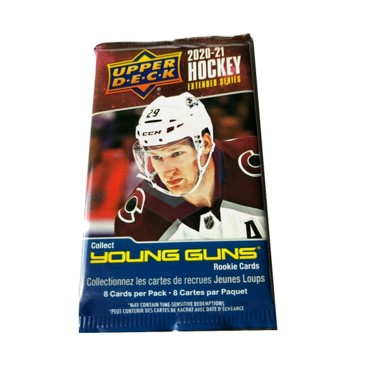 2020/21 Upper Deck Extended Series Hockey Pack of 8 Cards Collect Young Guns Pack