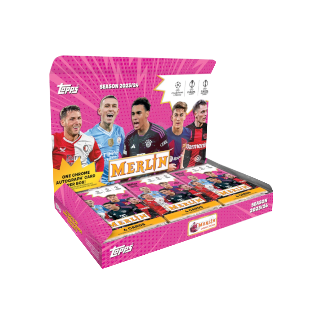 2023/24 Topps Chrome Merlin UEFA Club Competitions Soccer Hobby Box