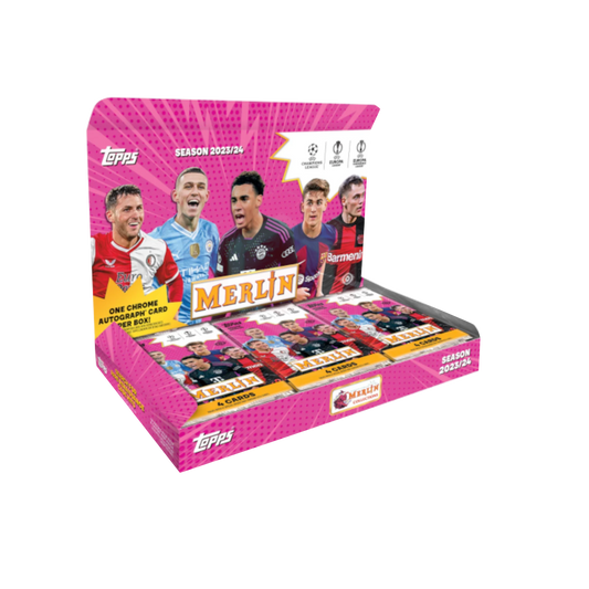 2023/24 Topps Chrome Merlin UEFA Club Competitions Soccer Hobby Box