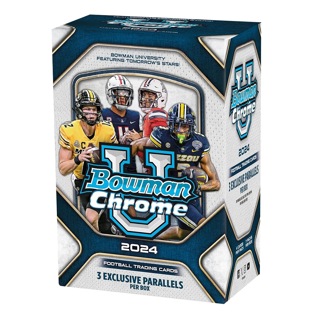Topps Bowman Chrome University Football 2024 Blaster Box