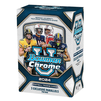 Topps Bowman Chrome University Football 2024 Blaster Box