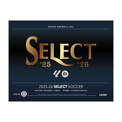 Panini Select La Liga Soccer 2025/26 International Hobby Box - approved front image (PANLALI25-INT)